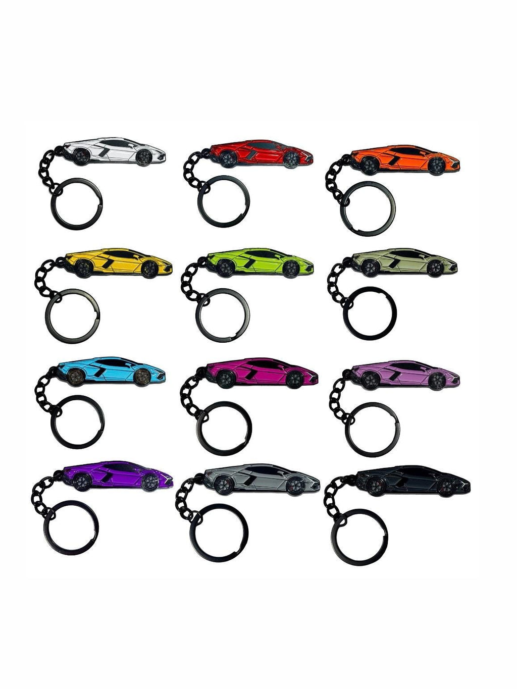 Lamborghini Keychain Revuelto Metal Enamel - Car Enthusiast Gift Accessory