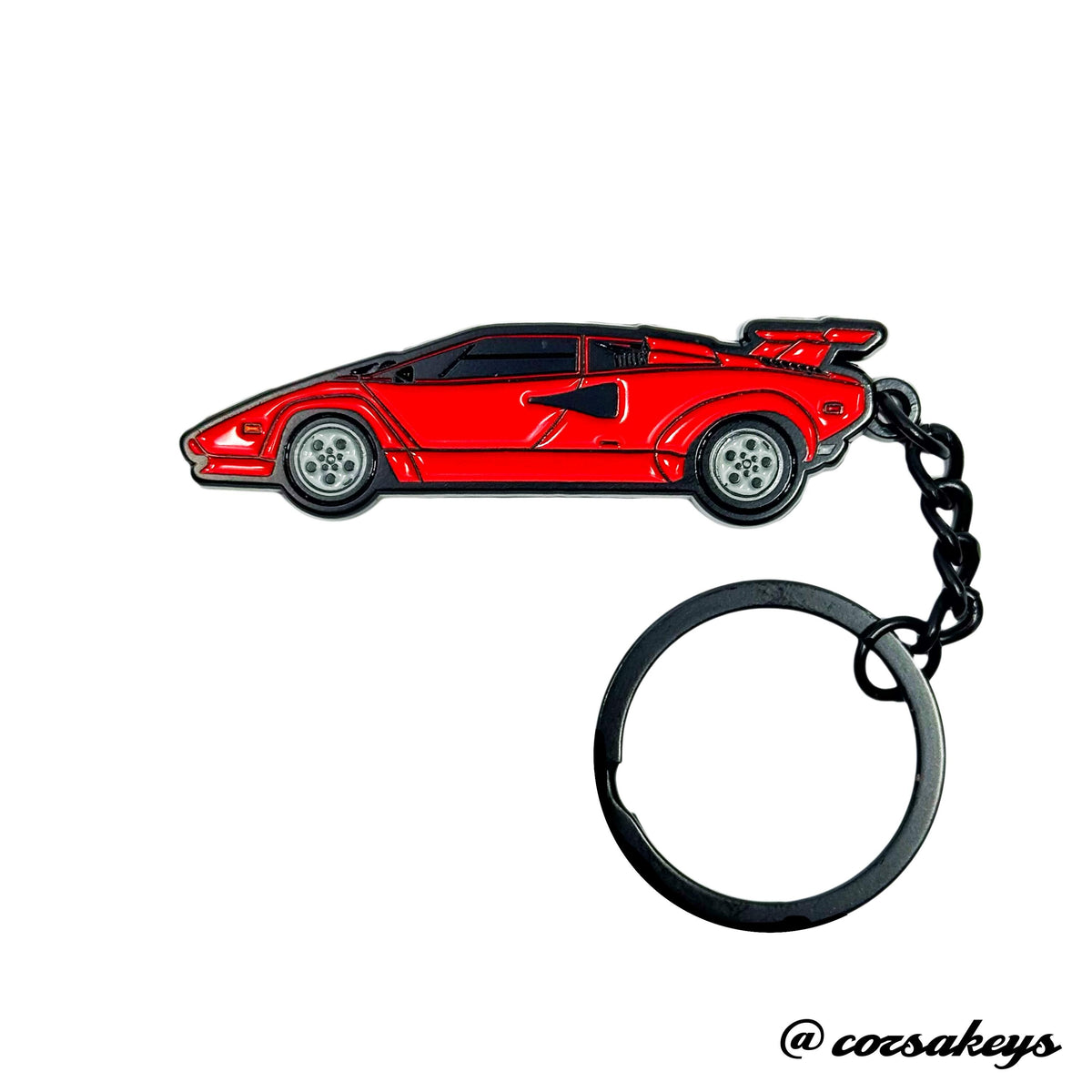 Lamborghini Keychain Countach Metal Enamel – Car Enthusiast Gift Accessory
