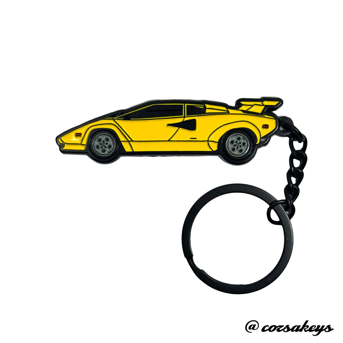 Lamborghini Keychain Countach Metal Enamel – Car Enthusiast Gift Accessory