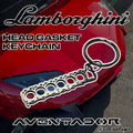 Lamborghini Aventador Head Gasket Keychain - V12 Car Enthusiast Gift