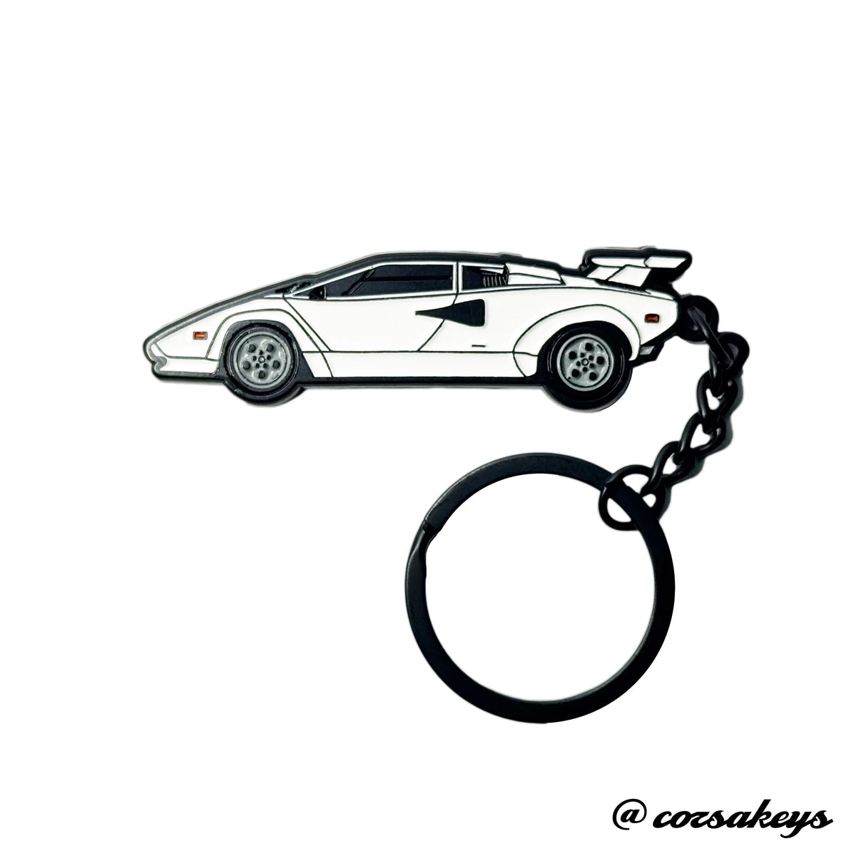 Lamborghini Keychain Countach Metal Enamel – Car Enthusiast Gift Accessory