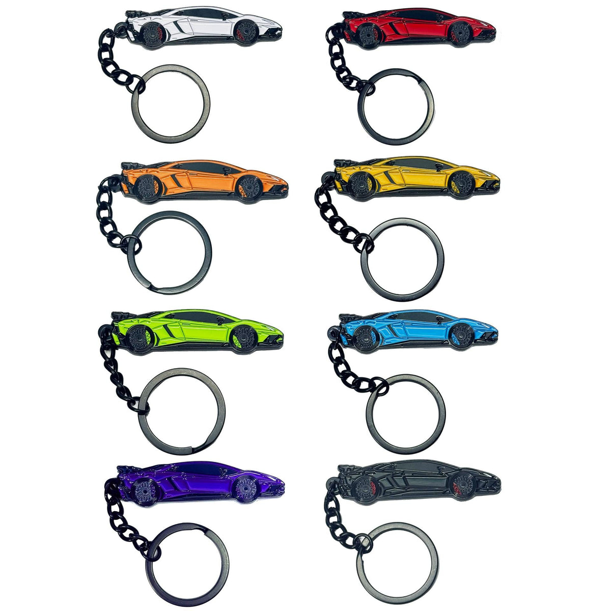 Lamborghini Keychain Aventador SV Metal Enamel – Car Enthusiast Gift Accessory
