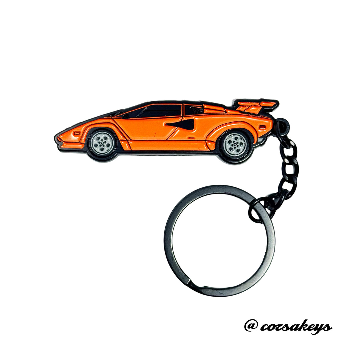 Lamborghini Keychain Countach Metal Enamel – Car Enthusiast Gift Accessory
