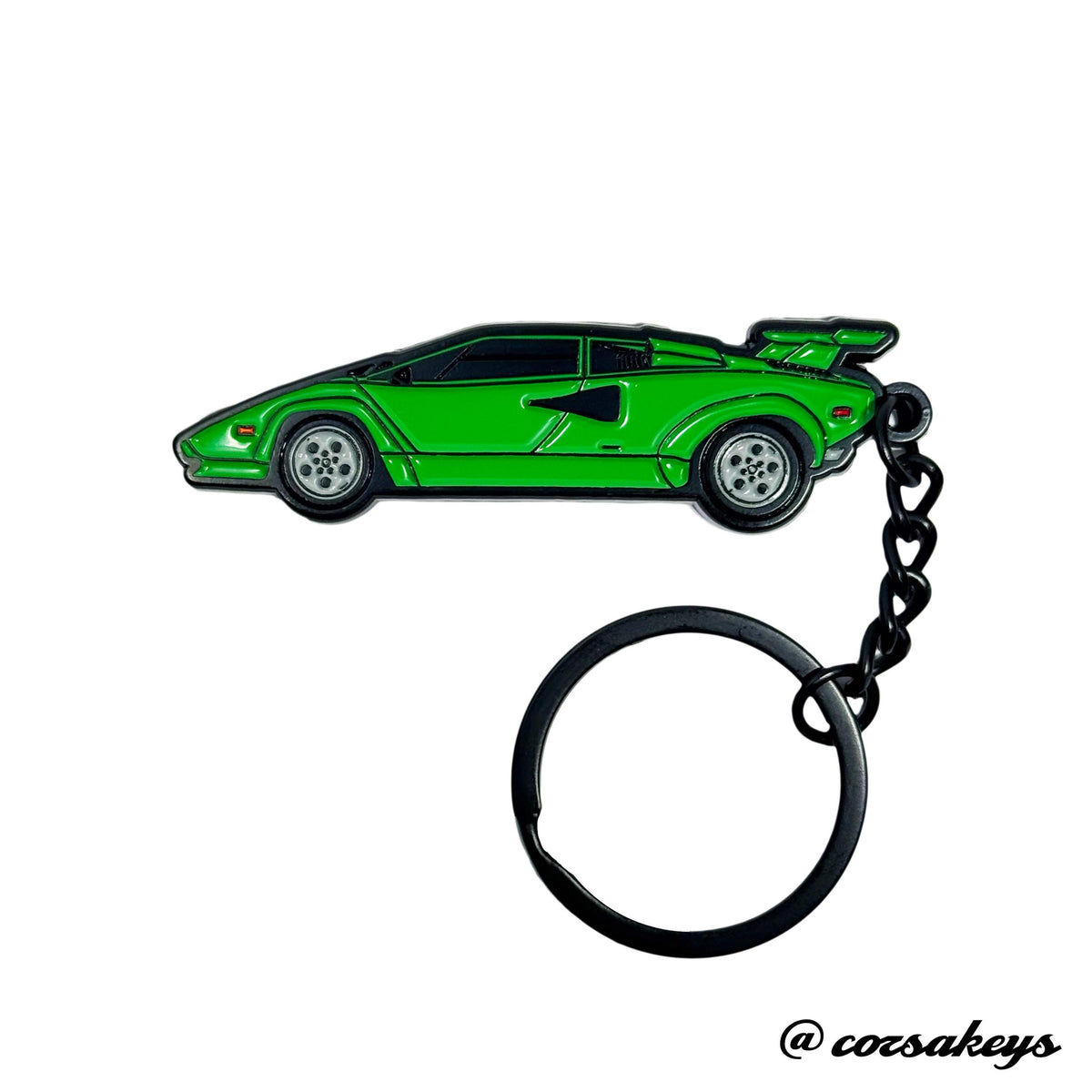 Lamborghini Keychain Countach Metal Enamel – Car Enthusiast Gift Accessory