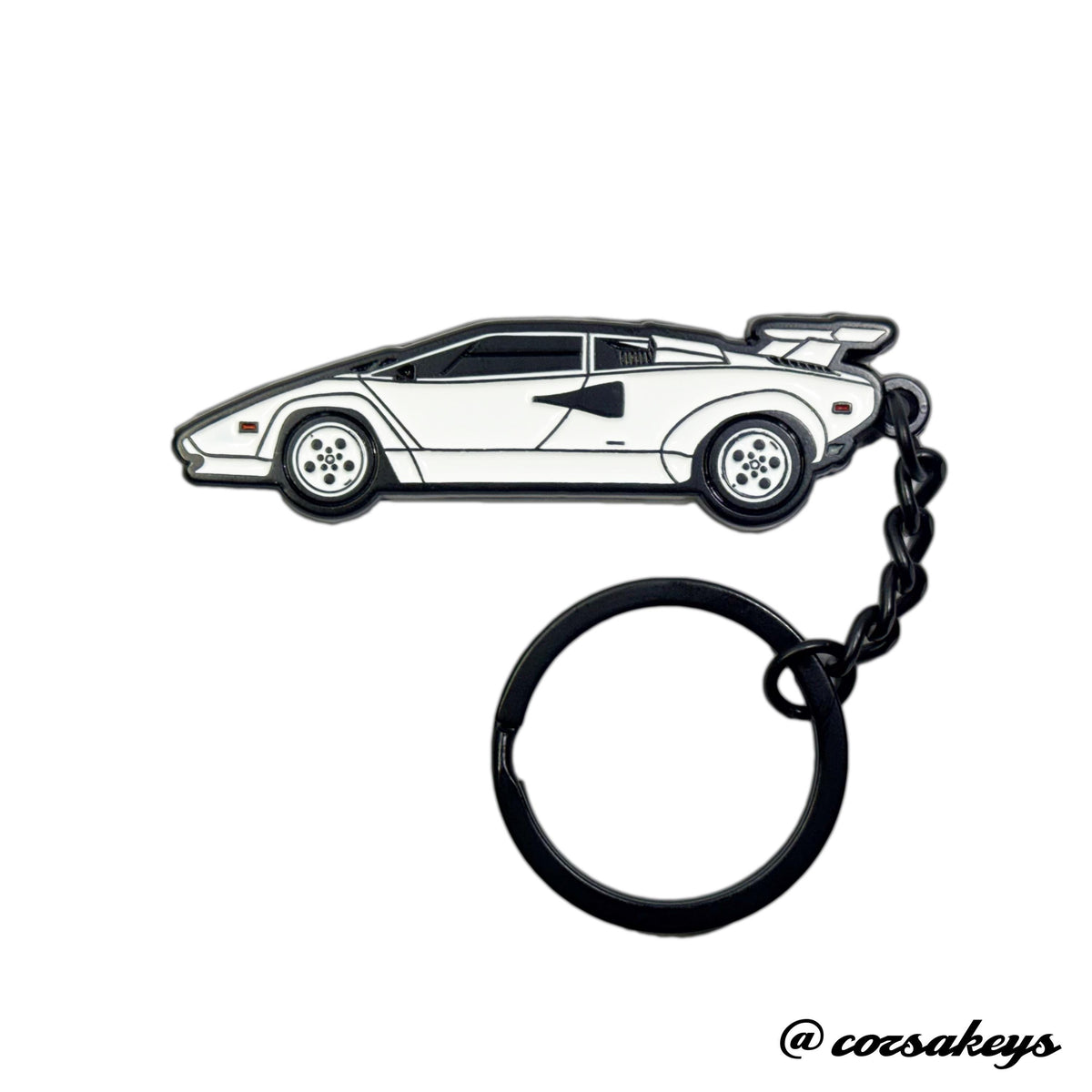 Lamborghini Keychain Countach Metal Enamel – Car Enthusiast Gift Accessory