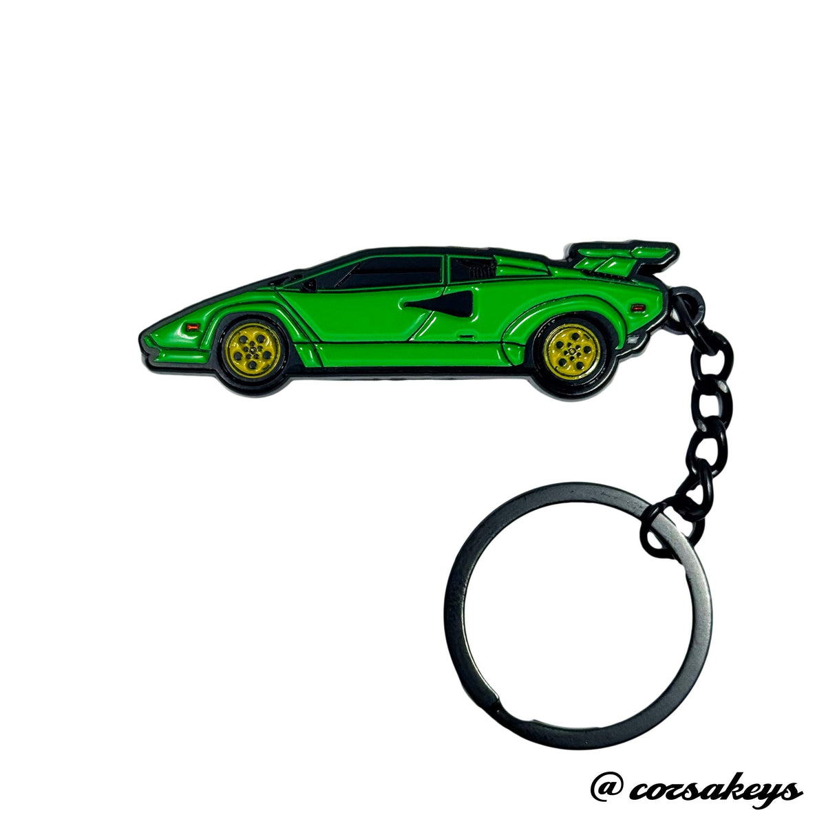 Lamborghini Keychain Countach Metal Enamel – Car Enthusiast Gift Accessory