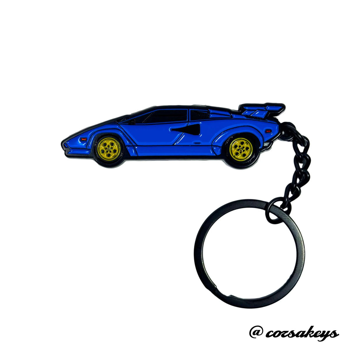 Lamborghini Keychain Countach Metal Enamel – Car Enthusiast Gift Accessory