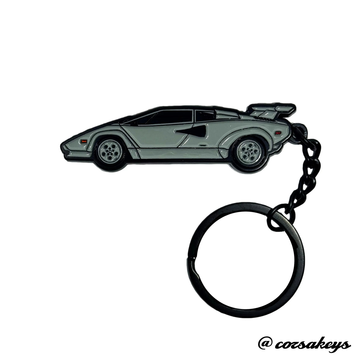 Lamborghini Keychain Countach Metal Enamel – Car Enthusiast Gift Accessory
