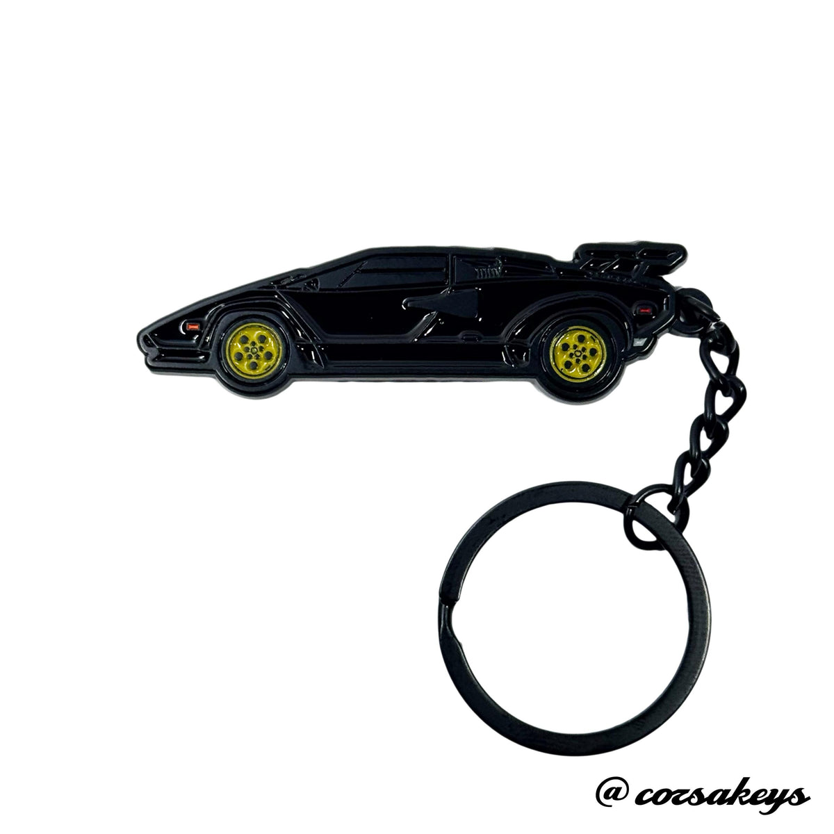 Lamborghini Keychain Countach Metal Enamel – Car Enthusiast Gift Accessory